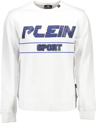 Produktbild von Herren Langarm-Sweatshirt Weiß - Stilvolles Design mit Logo-Druck