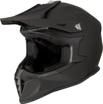 Produktbild von VINZ Luis Motocross Helm | Motorradhelm ECE 22.06 | Crosshelm für Damen & Herren | Downhill / Full-Face BMX MTB | In Gr. XS-XXL - Matt Schwarz | M (57 - 58 cm)