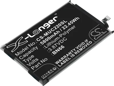 Produktbild von TECHTEK Akku Kompatibel mit [Poco] 220333QPG, C40 Ersetzt BN66