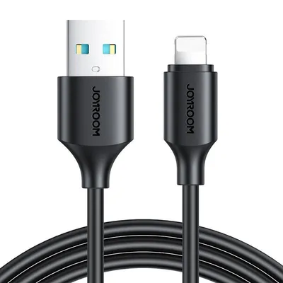 Image de Câble USB JoyRoom Lightning 2.4A - 0.25m - Noir - Recharge Rapide KP31122