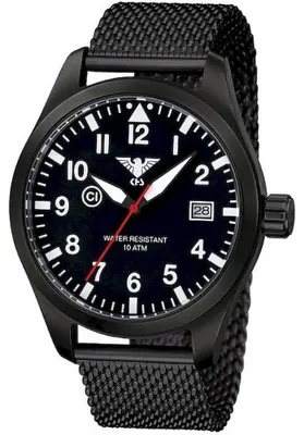 Produktbild von KHS - Armbanduhr - Herren - Chronograph - Airleader Black Steel - KHS.AIRBS.MB