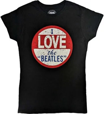 Zdjęcie produktu dla The Beatles Vintage I Love The Beatles Black M Damskie Koszulka