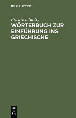 Produktbild von Wörterbuch zur Einführung ins Griechische