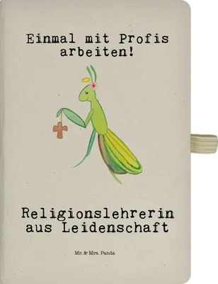 Produktbild von Mr. & Mrs. Panda Adressbuch Religionslehrerin Leidenschaft - Transparent - Geschenk, notizbuch, Spruch, Jubiläum, Grundschule, Journal, Tagebuch, Notizheft, Skizzenbuch