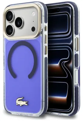 Zdjęcie produktu dla Etui Lacoste Shockproof Transparent do iPhone 17 Pro Max marine