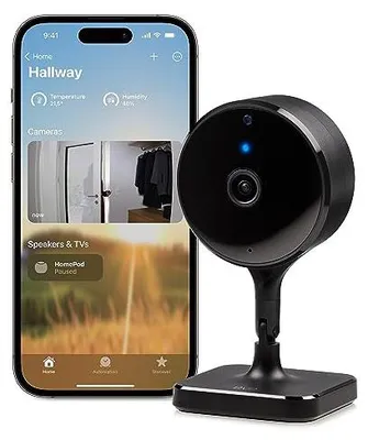 Eve Cam – Intelligente 1080p-Innenkamera mit Apple Home-Unterstützung, Nachtsich – Produktbild 1