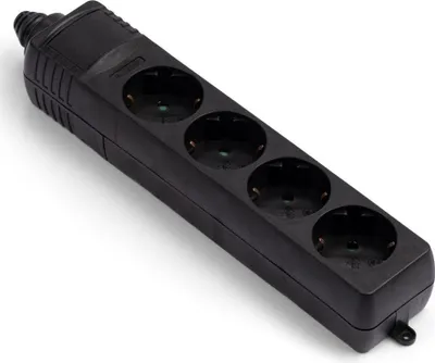 Immagine prodotto di Presa multipla - 4 vie - senza cavo - Nero - Allteq
