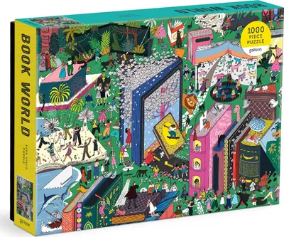 Produktbild von GALISON Puzzle Buch Welt 1000 Teile
