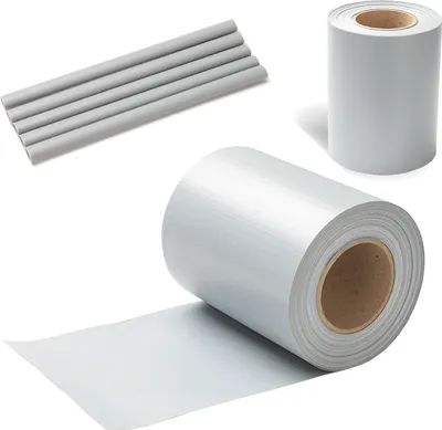 Immagine prodotto di Fiqops 2x 50m pellicola per la privacy Gartenfreude Film Pellicola per recinzione in PVC Strisce per la privacy， grigio