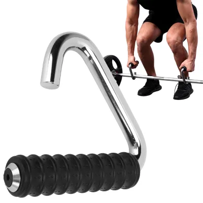 Obrázok produktu pre Tréningové hrazdy na bránenie – fitness hrazda – prenosná – s gumovým povrchom – univerzálna tréningová hrazda – vhodná do posilňovne – tvarovaná do písmena C...