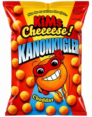 Produktbild von KiMs Cheeeese! Kanonkugler Cheddar 135g
