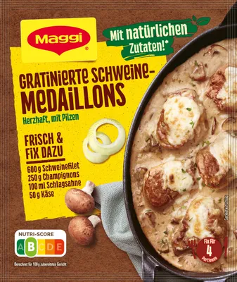 Obrázek produktu pro Maggi Fix Čerstvé gratinované vepřové maso, kořenící směs, lahodná a chutná, 42 g