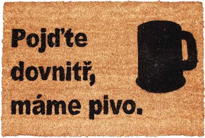 Obrázek produktu pro Home Elements Rohožka Pojďte dovnitř, máme pivo 40 x 60 cm