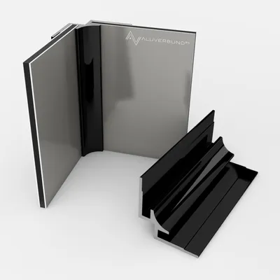 Produktbild von 200cm Inneneckprofil für 3 mm Platten Schwarz RAL9005