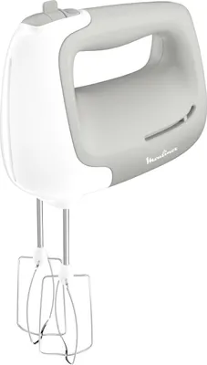Obrázek produktu pro Moulinex PowerMix HM450B, Ruční mixér, Šedá, Bílá, Míchání, Páčka, Plast, Kov