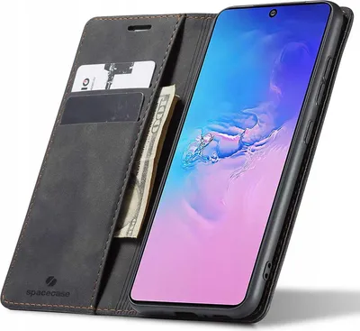 Immagine prodotto di Custodia per telefono con patta SPACECASE Wallet per Galaxy S10 Lite Nero