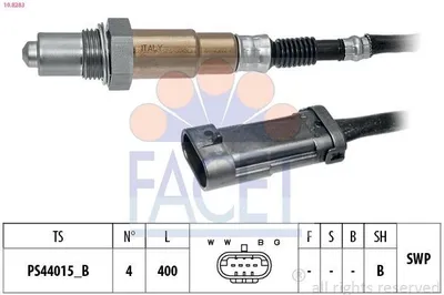 Produktbild von FACET Lambdasonde für RENAULT Clio III Schrägheck (BR0/1, CR0/1) Beheizt Planarsonde 400mm 10.8283