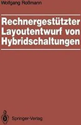 Obrázek produktu pro Rechnergestützter Layoutentwurf von Hybridschaltungen