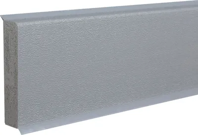 Produktbild von Sockelleiste Kunststoff 12 x 60 x 2500 mm hell grau PVC Hartschaum Fußleiste Durchgefärbte Weichlippe by PROVISTON 2.5 Meter | 1 Stück