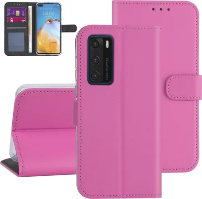 Image de Étui pour Huawei P40 - Rose vif - Étui à rabat - Porte-cartes