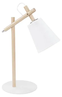 Produktbild von Tischlampe Holz buche/weiß modern E27 VAIO