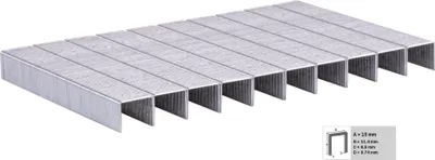 Produktbild von Vonroc Heftklammern 10 mm für Elektrotacker - Universal - 1000 Stück