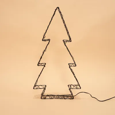 Produktbild von esotec Solar LED Tannenbaum H=50cm Metall 200 LEDs 2800K warmweiß 103402