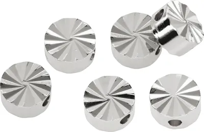 Produktbild von Rayher Metall Perlen rund geschliffen 6 Stk 1.0 mm innen 6.0 mm außen