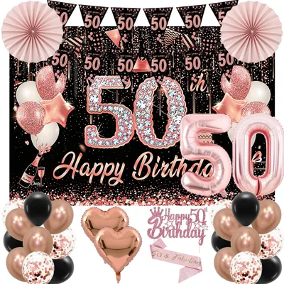 Produktbild von 29 Dekorationen für den 50. Geburtstag