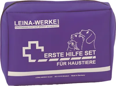 Produktbild von LEINA Erste Hilfe Set für Haustiere 24-teilig blau