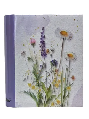 Zdjęcie produktu dla ALBUM szyty kieszeniowy CDS 46200 na 200 zdjęć 10x15 cm opis MEADOW fioletowy