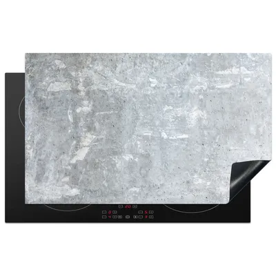 Obrázok produktu pre KitchenYeah® Kryt varnej dosky kameň - granit - sivý - priemyselný - dizajn, 83x51cm, kuchynská dekorácia, keramický kryt varnej dosky, kryt varnej dosky