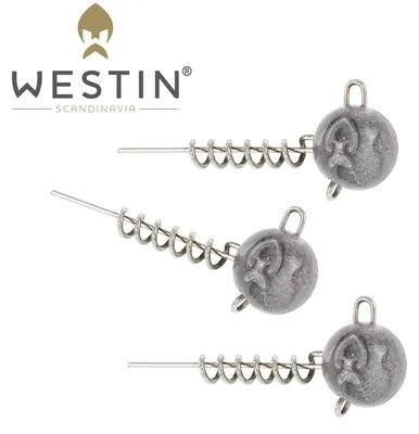 Produktbild von Westin ScrewIn Natural - 3 Jigköpfe mit Schraubkopf, Gewicht:15g