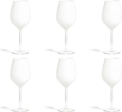 Produktbild von Excelsa set von 6 gläser Color Wine glas 7,5x7,5x23 cm weiß