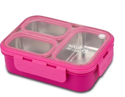 Zdjęcie produktu dla Nierdzewny pojemnik na lunch NAVA 800 ml – magenta