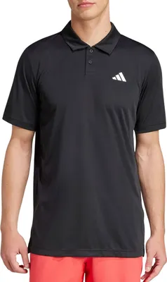 Produktbild von Adidas Herren Poloshirt Club Schwarz aus recyceltem Polyester mit AeroReady-Technologie
