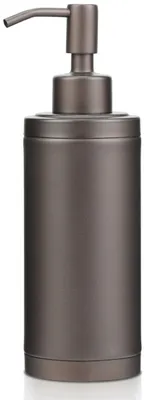 Produktbild von Seifenspender aus Edelstahl für Küche und Bad, nachfüllbare Pumpflasche für Geschirrspülmittel – 300 ml, braun