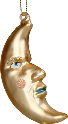 Produktbild von Christbaumschmuck Glas 9,5m Mondfigur Gold