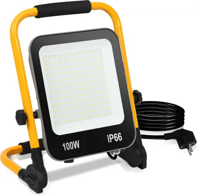 Zdjęcie produktu dla Fiqops naświetlacz statyw 100W LED naświetlacz budowlany reflektor z wtyczką