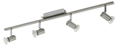 Immagine prodotto di Spot Moderno Rottelo In Acciaio Nichel Satinato 4 Luci Gu10 4,6W Ip20