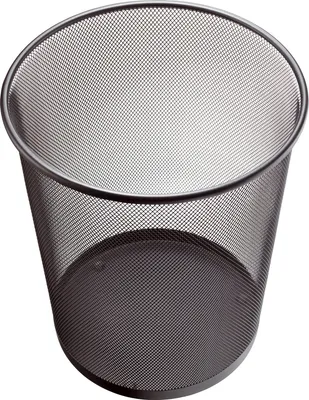 Produktbild von Papierkorb Mesh Metall 15l schwarz Packung mit 12 Stück
