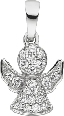 Produktbild von Anhänger Engel 925 Sterling Silber 21 Zirkonia