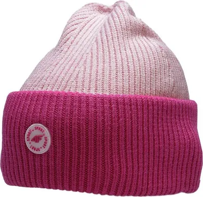 Zdjęcie produktu dla Czapka zimowa dla dzieci 4F Beanie Różowa Fuksja