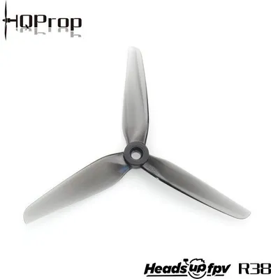 Produktbild von HQProp HeadsUp Racing FPV Propeller R38 Grey 5,1 Zoll