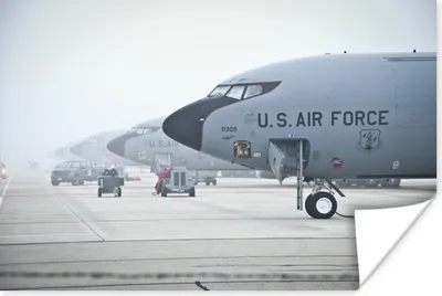 Produktbild von MuchoWow® Poster Flugzeuge - Amerika - Militär 60x40 cm - Schlafzimmerdekoration