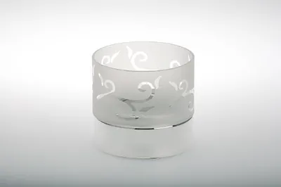 Produktbild von Teelichthalter, versilbert, Ø 8,0 cm, H 7,0 cm