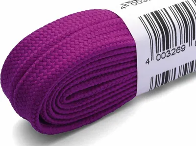 Produktbild von RINGELSPITZ - Neonsenkel flach - 130 cm, purpur