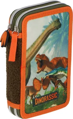 Produktbild von Dinorassic Federmappe Kinder-Etui Gefülltes Federmäppchen für Kinder Perfekt für die Schule 20x13x5 cm