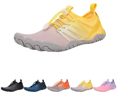 Productafbeelding van Blotevoetenschoenen - Stevige hardloopschoenen - Geel