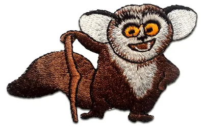 Obrázok produktu pre Lemur detský - nášivka, nažehľovačka, nažehľovací obrázok, nášivka, nažehľovačka, veľkosť: 5,6 x 8,3 cm